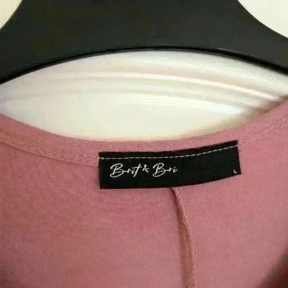 Basic pink short sleeve t shirt dress brit and  bri - Picture 4 of 9